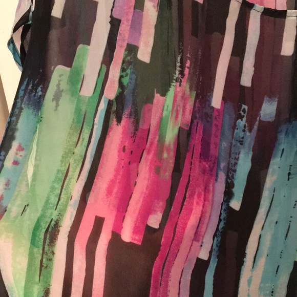 Paper tee sheer top - Picture 4 of 6